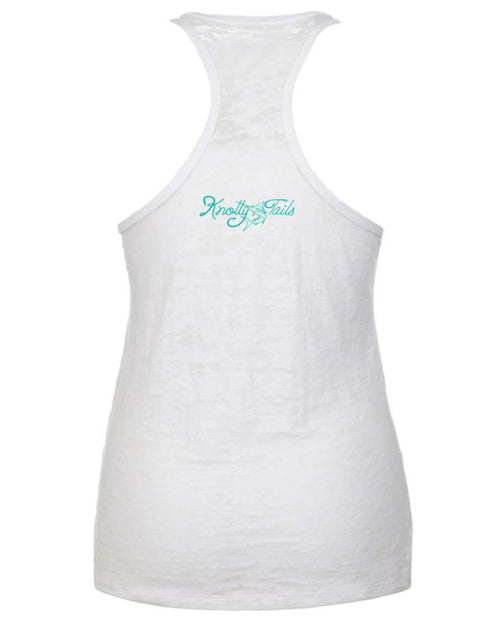 Women's Mermaid at Heart Burnout Racerback Tank - KnottyTails